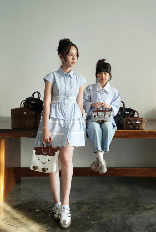 Pocket Plush Tote in Fog | Limitée Collection