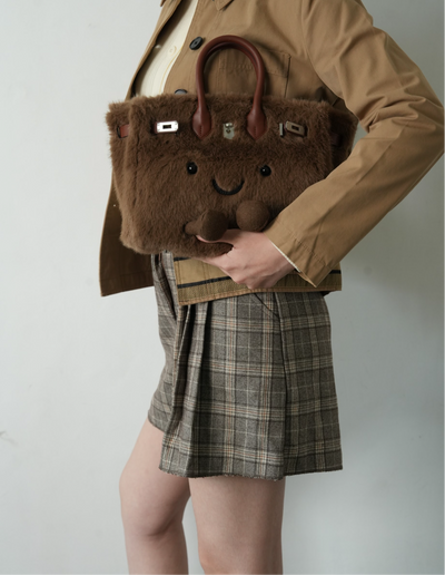 Plush Tote in Cinnamon | Limitée Collection