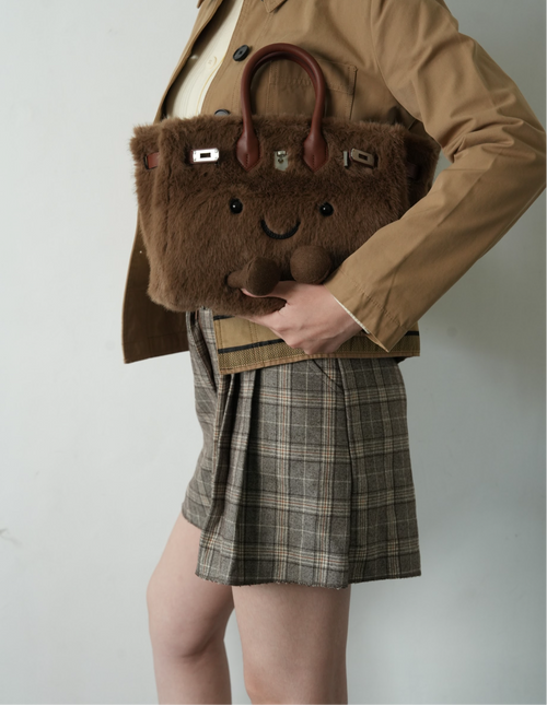 Plush Tote in Cinnamon | Limitée Collection